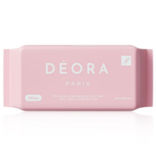 데오라 부드러운 순면 일회용 페이스타올, 1개, 100매