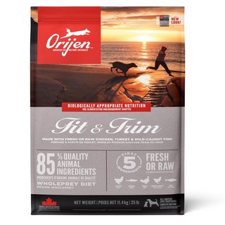 오리젠 어덜트 강아지 피트 앤 트림 건식사료, 닭, 11.4kg, 1개