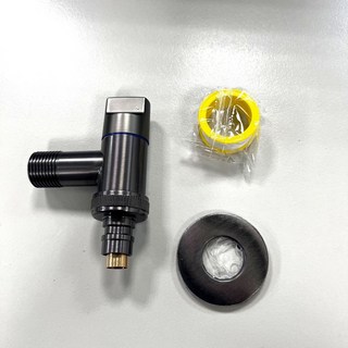 超能玩工 洗衣機止水閥，短款自動止水水龍頭, 1個, 洗衣機止水閥4分卡扣/6分螺紋