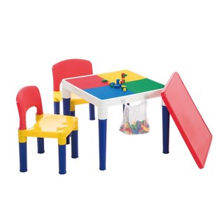 Hi-toys 現貨方形積木桌椅組 送網袋及100顆小積木 台灣製