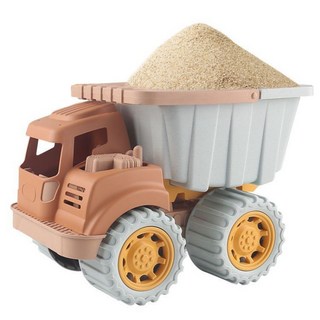 兒童沙灘玩具套裝 玩沙工具 挖沙玩具 多件組 安全無毒, 麥稈雨用砂石車, 100g, 1個