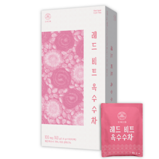 오색다원 레드비트 옥수수차, 1개, 100개입, 1.4g