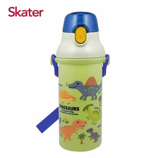 Skater 銀離子直飲水壺 480ml 日本製 台灣代理商公司貨 寶可夢 汪汪隊 庫洛米 Chiikawa, 1個, 恐龍圖鑑, 恐龍圖鑑