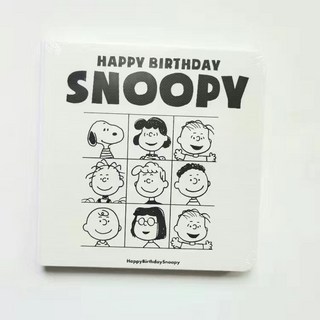 100張方格筆記本 加厚迷你口袋記事本 學生手帳日記本, 1個, 九宮格史努比