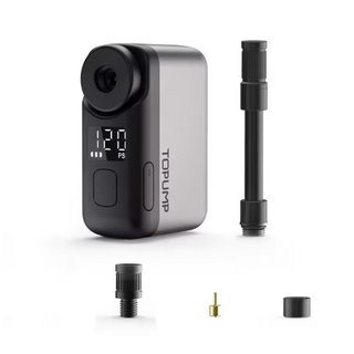 자전거전동펌프 TOPUMP TB2 PRO 미니 휴대용 전기 펌프 자전거 무선 타이어 팽창기 120PSI 최대 450mAh 배터리 화면 고속 충전, 01 TOPUMP TB2 PRO, 1개