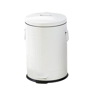 大容量腳踏式分類垃圾桶 廚房客廳臥室適用, 羅馬垃圾桶_20L白只能宅配, 白