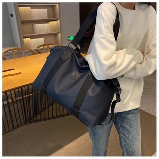 남녀 공용 보스턴백 핸드백 대용량 여행용 피트니스 가방 옥스포드 천 방수 요가 스포츠 가방 필라테스, 다크 블루