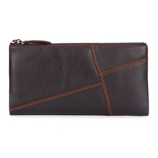 【奧特萊斯】真皮複古油蠟皮男款錢長款包頭層牛皮手拿包商務雙拉鏈包真皮長夾