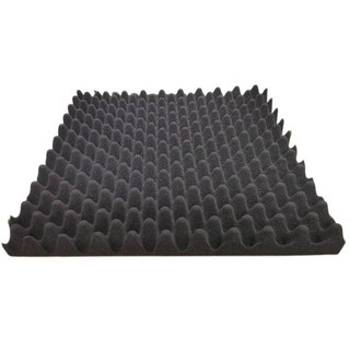 高密度防火隔音棉 4cm厚 50*50cm 波浪吸音棉 錄音室隔音牆, 厚4cm高密度波浪防火無膠, 1件