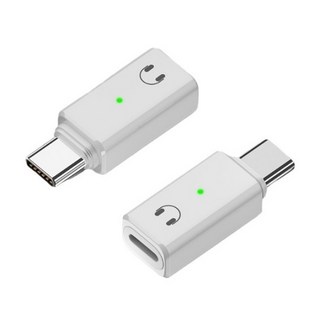 勁祥科技 Type-C轉Lightning耳機轉接頭，原芯解碼，手機平板筆電通用，享受高音質的音樂體驗, 白色, 1個