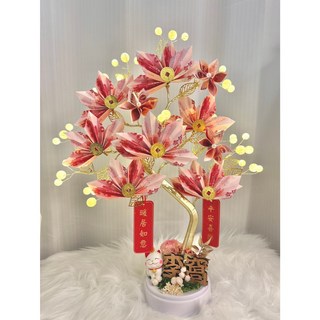 財神爺指定發財樹 有錢樹 招財樹, 18張真鈔製作