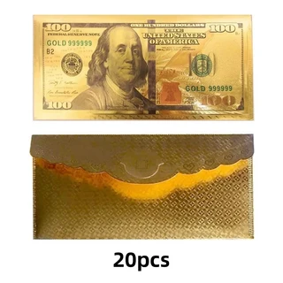 현금 선물용 10/20pcs 돈 봉투 달러 빌 머니 카드 지폐 케이스, 02 jinse20pcs