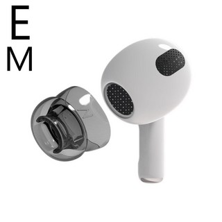 호환 이어 패드 팁 AirPods 4용 부드러운 실리콘 소음 감소 구멍이 있는 보호용 커버, E M, 1개