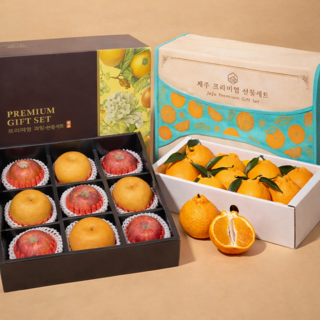 [작년완판선물세트] 한라봉 사과 배 과일선물세트, 1박스, 1호