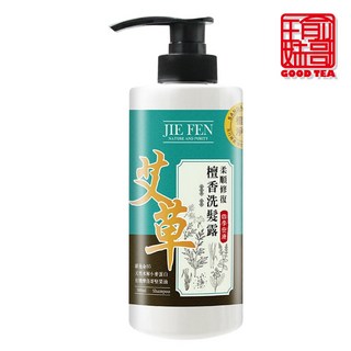 【瑜妹瑜哥-台灣茶】艾草檀香洗髮露 500ml 純淨天然植物萃取洗髮精, 一罐500ml, 1個