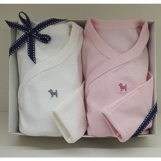 블루독베이비 신생아 선물 블루독 바디수트T 2개입 임신 출산 백일 축하