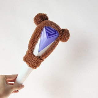 choyur 응원봉 귀여운 동물 귀 액세서리 팬 용품 아이돌 콘서트 BJJ001, 램프 세트(램프 제외), 짙은 갈색 공 귀