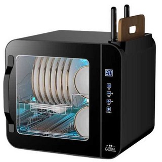 자동 무설치 소형 식기세척기 젖병 주방 설거지 기계, 60L 블랙(UV+음이온+열풍건조)