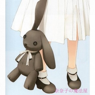 新款 促銷 穹妹的兔子玩偶COS公仔cosplay日版兔兔緣之空 悠之空 春日野穹, 1個, 穹妹兔深灰,坐高30厘米