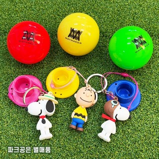 캐릭터 파크골프티 티걸이세트 분실방지 스페이스 베어 헬로키티 찰리 스누피 실리콘티 고무티 파크골프용, 1개, 파크골프티(블루)