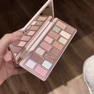 Cheeryep 16 컬러 아이 섀도우 Qianyan 플레이트 글리터 카멜론 매트 진주, 06