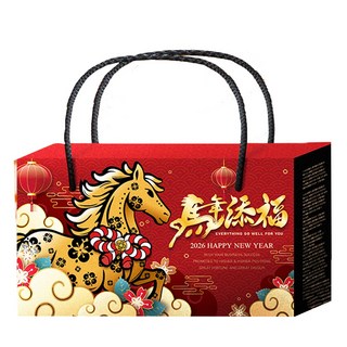 福記小食堂 馬年添福千層派禮盒 人氣團購伴手禮，酥脆千層，獨立包裝, 80g, 2個