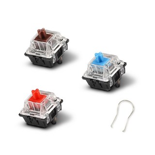 機械式鍵盤軸體DIY包 一包10入 熱插拔機械軸 青軸 紅軸 茶軸 三種可選 附拔軸器, 茶軸10入, 茶軸10入