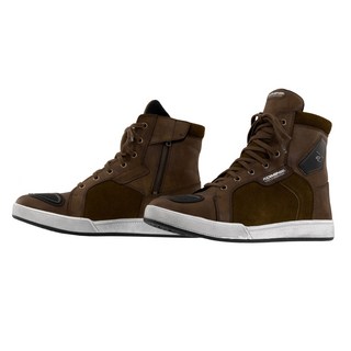 KOMINE 摩托車靴，高筒耐磨防滑透氣騎士靴，時尚休閒騎行必備, 咖啡, 28CM