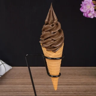 호환 8.7 인치 모형 모형 아이스크림 디저트 음식 모형 주방 장식품 창 디스플레이 밀크 티, 01 1pc, 04 Chocolate