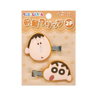 蠟筆小新可愛造型瀏海髮夾2入組 時尚髮飾