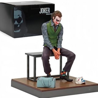 2024 30cm 조커 앉아 자세 그림 애니메이션 영화 공격적인 새 광대 그림 Pvc 액션 입상 컬렉션 모델 선물