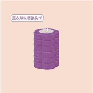 一次性馬桶刷 壁掛式免洗替換刷頭馬桶刷組 厠所清潔刷 台灣現貨, 1個, 【替換刷頭】+薰衣草(紫)6片裝