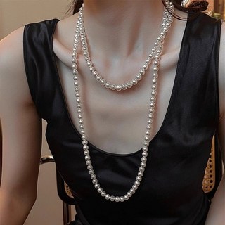 限時下殺 多層疊戴天然淡水珍珠珍珠項鏈女輕奢小衆高級鎖骨鏈不掉色銀配飾