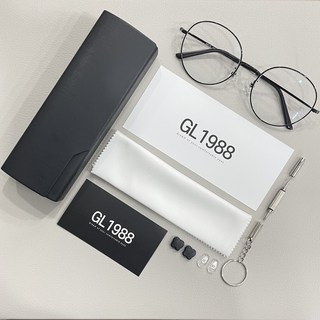 안경사가 직접 만든 블루라이트차단안경 맞춤 근적외선차단 GL1988, 52, 블루+근적외선차단코팅, 실버, 1개