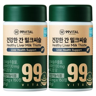 99바이탈 건강한 간 밀크씨슬, 2개, 150정