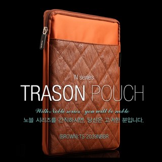 비단고티 애플 맥북 프로 14 M1 M2 M3 M4 M5 프로 max 14.2인치용 노트북 파우치, 브라운