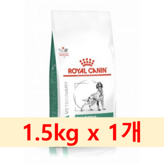 로얄캐닌 독 다이아베틱 7kg, 당뇨-처방, 1.5kg, 1개