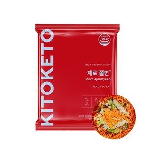 [키토케토] 제로쫄면 호라산밀 곤약 무설탕 저탄고지 다이어트쫄면 (203g), 406g, 1개