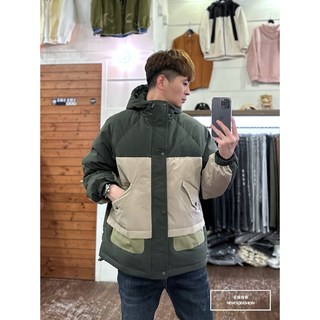 老爺有喜 重磅拼接防風防潑水羽絨外套(NOF23115288)