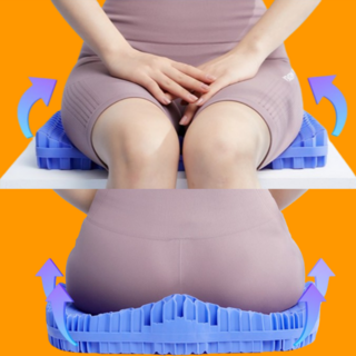 발란스앤 무압력방석 마운틴쉐입 디스크 좌골신경통 좌골점액낭염 두꺼운 학생 수험생 방석, 1개