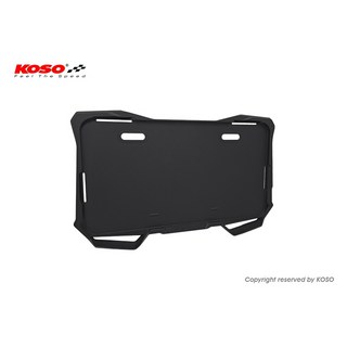 KOSO X1 導風牌照框 通用型 小七碼 新式七碼車牌, 黑色, 1個