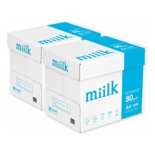 밀크 A4 80g 5000매 복사용지 (500매x5권 2박스) ths+1178Sn