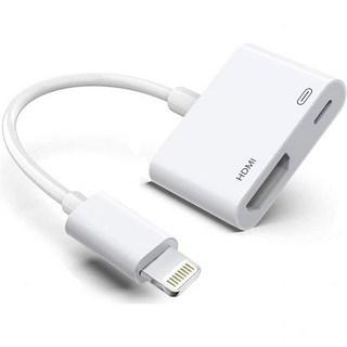 Apple Lightning-HDMI 어댑터 디지털 AV 오디오 동글 iPhone iPad iPod-TV/프로젝터/모니터용 1080P 동기화 화면 케이블 MFi 인증, SR-002