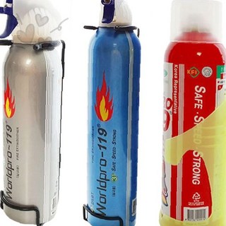 차량 실내 비상 안전 장비 화재 초기 진압 휴대용 소형 소화 장치 거치 브라켓, PRO소화기360ml(블루), 1개