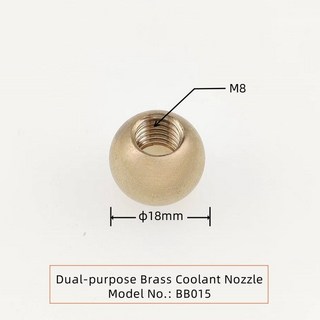 기계 공구 황동 냉각수 깍지 스레드 홀 볼 CNC 선반 터렛 홀더용 노즐, [08] M8-18, 1개