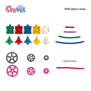 세상에 없던 블록! 휘어지고 늘어나는 신개념 창의블록 끄레블 / 기본블록 모음, 클레이+탱탱(세트3), 1개