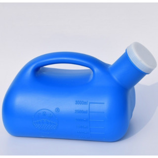 대용량 이동식소변기 요양병원 캠핑 3000ml 휴대용소변통 차박, 블루, 1개