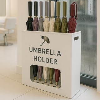가정용 업소용 우산꽂이 카페 현관 모던 우산꽂이 꽃이 우산보관함, 우산꽂이 소형 12구 골드