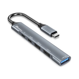 Ninfotec Type-C PD100W 鋁合金5埠HUB集線器 適用Type-C USB集線器, 1個