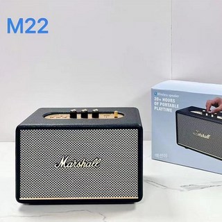 M 무선 블루투스 스피커 무선스피커 블루투스스피커 휴대용스피커 고음질스피커 야외스피커, M22, 블랙